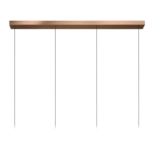 Lucide LORENZ - Pendant light - LED Dim. - 4x4W 3000K - Rust Brown - detail 1